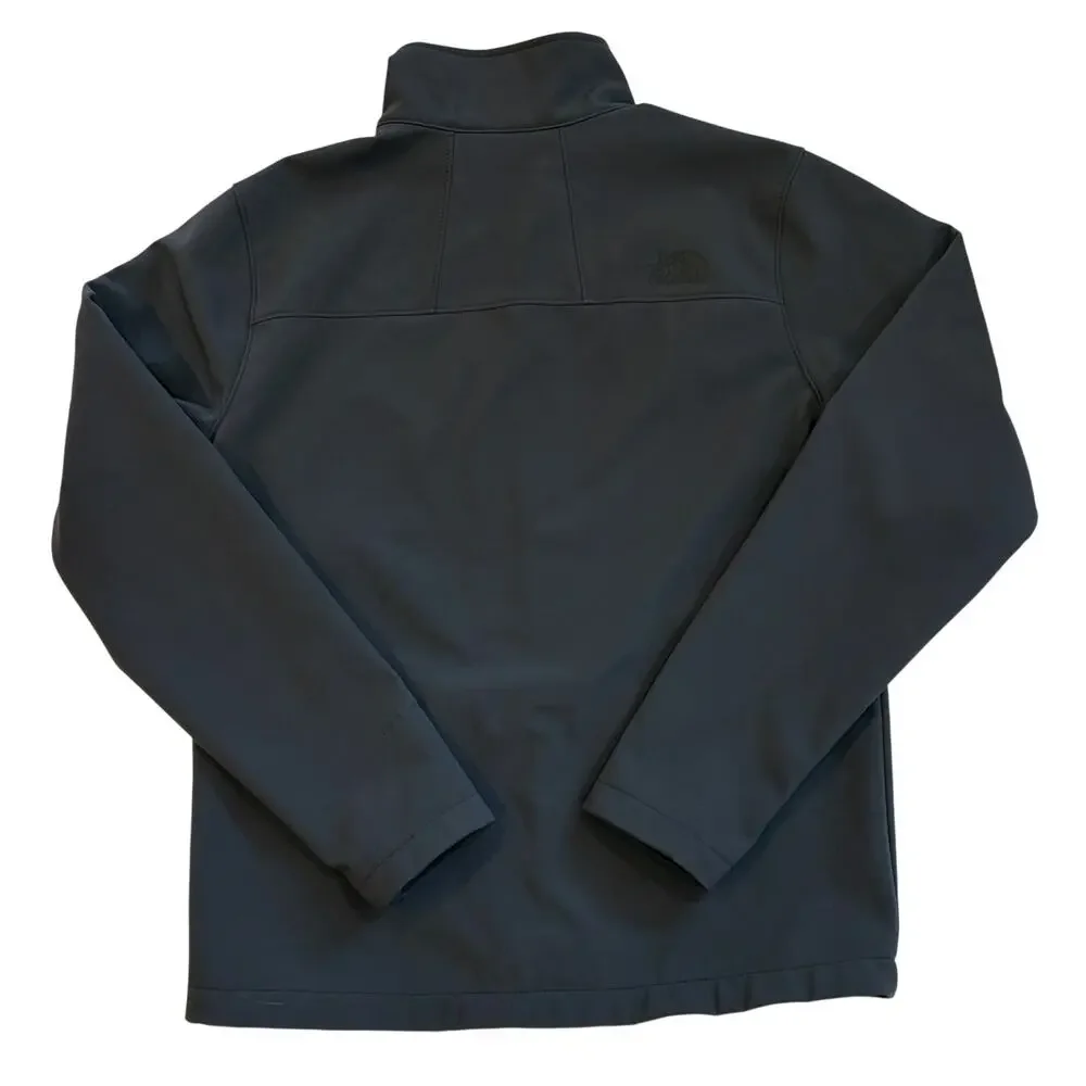 North Face Jacket Mens Size Small Gray Apex Barrier Full Zip WindWall Softshell